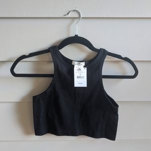 Ribbed Racerback Crop Top